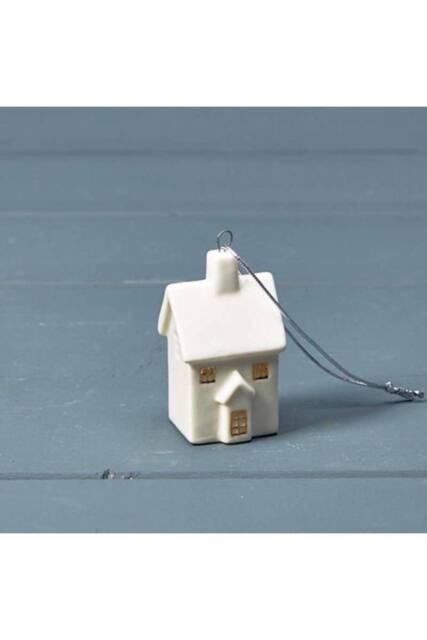 KDMD White Petite Hanging Ceramic House - image 1