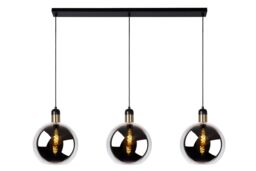 Lucide 'JULIUS' Dimmable Adjustable Indoor Modern Bar Pendant Light 3xE27 in Grey - thumbnail 1