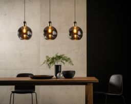 Lucide 'JULIUS' Dimmable Adjustable Indoor Modern Bar Pendant Light 3xE27 in Grey - thumbnail 2
