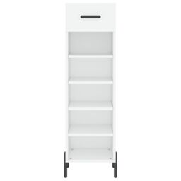Berkfield Home Shoe Cabinet White 30x35x105 cm Engineered Wood - Size: 30 x 35 x 105 cm - thumbnail 6