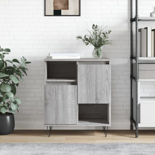 Berkfield Home Sideboard Grey Sonoma 60x35x70 cm Engineered Wood - Size: 60 x 35 x 70 cm - image 1