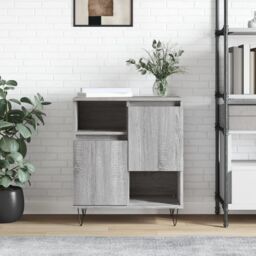Berkfield Home Sideboard Grey Sonoma 60x35x70 cm Engineered Wood - Size: 60 x 35 x 70 cm - thumbnail 1