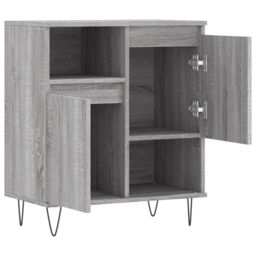 Berkfield Home Sideboard Grey Sonoma 60x35x70 cm Engineered Wood - Size: 60 x 35 x 70 cm - thumbnail 6
