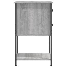 Berkfield Home Bedside Cabinets 2 pcs Grey Sonoma 32x42x70 cm Engineered Wood - Size: 32 x 42 x 70 cm - thumbnail 8
