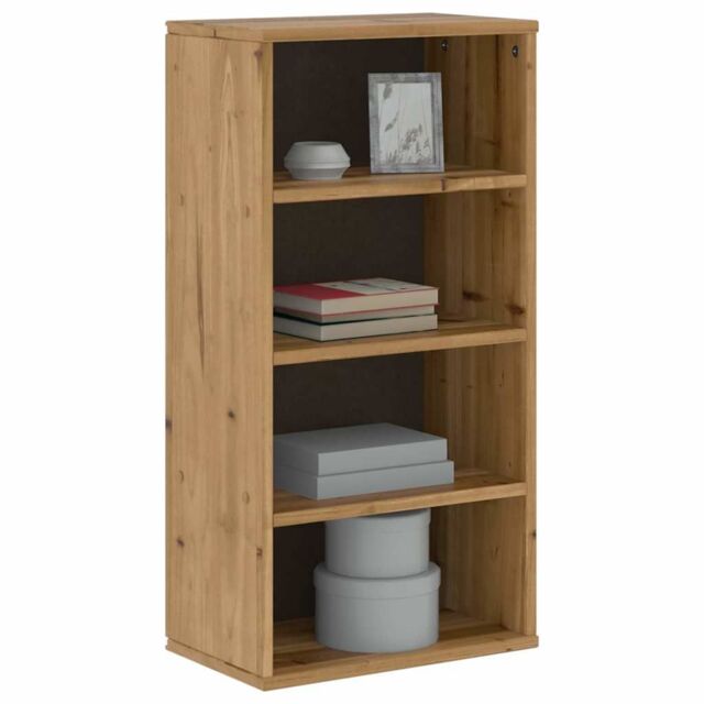 Berkfield Home Side Cabinet ODDA 40x24x79 cm Solid Wood Pine in Brown - Size: 40 x 24 x 79 cm - image 1
