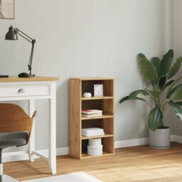 Berkfield Home Side Cabinet ODDA 40x24x79 cm Solid Wood Pine in Brown - Size: 40 x 24 x 79 cm - thumbnail 4