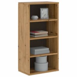 Berkfield Home Side Cabinet ODDA 40x24x79 cm Solid Wood Pine in Brown - Size: 40 x 24 x 79 cm - thumbnail 1