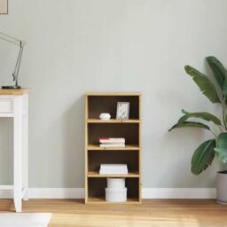 Berkfield Home Side Cabinet ODDA 40x24x79 cm Solid Wood Pine in Brown - Size: 40 x 24 x 79 cm - thumbnail 3