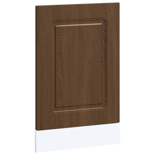 Berkfield Home Dishwasher Panel¬†Kalmar¬†Brown Oak 45x1.5x67 cm Engineered Wood in Brown - image 1