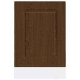 Berkfield Home Dishwasher Panel¬†Kalmar¬†Brown Oak 45x1.5x67 cm Engineered Wood in Brown - thumbnail 4
