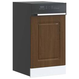 Berkfield Home Dishwasher Panel¬†Kalmar¬†Brown Oak 45x1.5x67 cm Engineered Wood in Brown - thumbnail 2