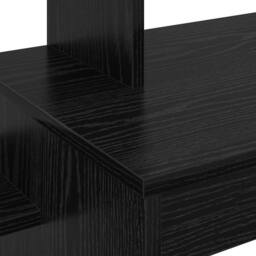 Berkfield Home Computer Desk Black oak Engineered wood, Black oak veneer Compact - thumbnail 8