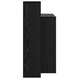 Berkfield Home Computer Desk Black oak Engineered wood, Black oak veneer Compact - thumbnail 6
