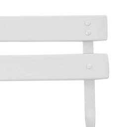 Berkfield Home Outdoor Chairs Cool White Metal Standard Foldable Patio Chairs - thumbnail 9