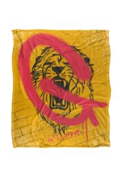 Warner Brothers Harry Potter Gryffindor Graffiti Blanket 152 x 127 cm in White - thumbnail 1