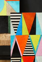 Orsina Safira Genuine Leather Multicolour Wall Art - thumbnail 2