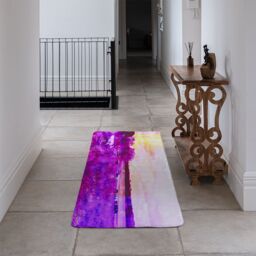 Benjamin Tate Design Vintage Pinky Cow Runner Rug in Natural - Size: 67 cm x 230 cm - thumbnail 3