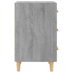 Berkfield Home Bedside Cabinet Grey Sonoma 40x40x66 cm Engineered Wood - Size: 40 x 40 x 66 cm - thumbnail 5
