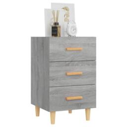 Berkfield Home Bedside Cabinet Grey Sonoma 40x40x66 cm Engineered Wood - Size: 40 x 40 x 66 cm - thumbnail 7