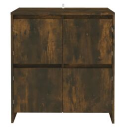 Berkfield Home Sideboards 2 pcs Smoked Oak 70x41x75 cm Engineered Wood in Brown - Size: 70 x 41 x 75 cm - thumbnail 3