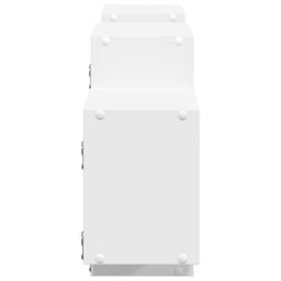 Berkfield Home Wall Shelf White 129x18x42 cm Engineered Wood - Size: 129 x 18 x 42 cm - thumbnail 5