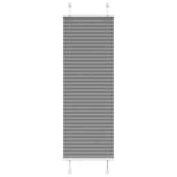 Berkfield Home Pleated Blind Anthracite 45x150 cm Fabric Width 44.4 cm Polyester in Black - thumbnail 1