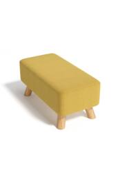 Living and Home 57cm W Yellow Rectangular Tofu-shaped Footstool - thumbnail 4