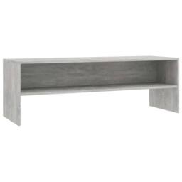 Berkfield Home TV Cabinet Concrete Grey 120x40x40 cm Engineered Wood - Size: 120 x 40 x 40 cm - thumbnail 3