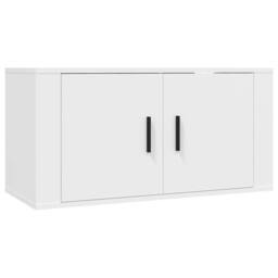 Berkfield Home Wall Mounted TV Cabinet White 80x34.5x40 cm - thumbnail 3