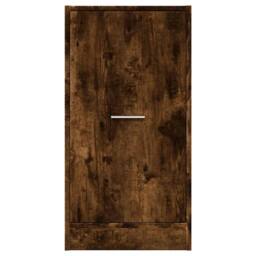 Berkfield Home Elegant Apothecary Cabinet Smoked Oak 40x41x77.5 cm Engineered Wood in Brown - thumbnail 5