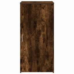 Berkfield Home Storage Cabinet Smoked Oak 50x45x103.5 cm Engineered Wood in Brown - thumbnail 4