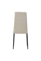 Living and Home Set of 4 Linen Upholstered Dining Chairs in Beige - thumbnail 6