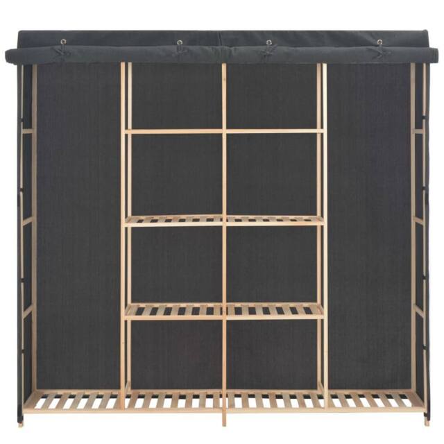 Berkfield Home Wardrobe Grey 173x40x170 cm Fabric - Size: 173 x 40 x 170 cm - image 1
