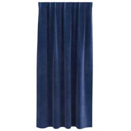 Berkfield Home Modern Blackout Curtains with Top Tape 2 pcs Dark Blue Velvet - thumbnail 4