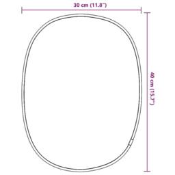Berkfield Home Wall Mirror Gold 40x30 cm - thumbnail 7