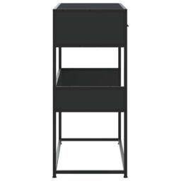 Berkfield Home Classic Console Table Black 90x35x80 cm Engineered Wood - Size: 90 x 35 x 80 cm - thumbnail 5