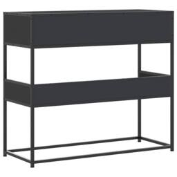 Berkfield Home Classic Console Table Black 90x35x80 cm Engineered Wood - Size: 90 x 35 x 80 cm - thumbnail 6
