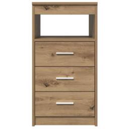 Berkfield Home Decorative Drawer Cabinet Artisan Oak 40x50x76 cm Engineered Wood in Brown - Size: 40 x 50 x 76 cm - thumbnail 5