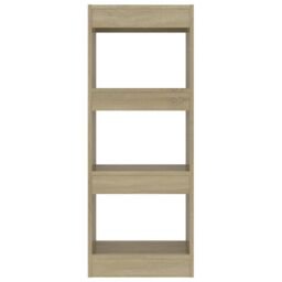Berkfield Home Book Cabinet/Room Divider Sonoma Oak 40x30x103 cm Engineered Wood in Brown - Size: 40 x 30 x 103 cm - thumbnail 5