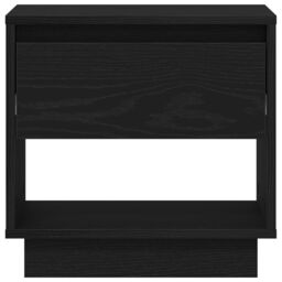 Berkfield Home Bedside Cabinet Black Oak 45x34x48 cm Engineered Wood - Size: 45 x 34 x 48 cm - thumbnail 6