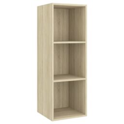 Berkfield Home 3 Piece TV Cabinet Set Sonoma Oak Engineered Wood in Brown - thumbnail 4