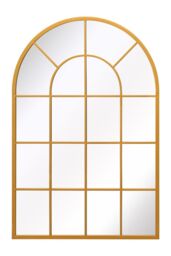 "MirrorOutlet Gold Framed Arched Window Garden Mirror 47""x31"" 120x80CM - Size: 1 Pack" - thumbnail 3