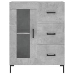 Berkfield Home Highboard Concrete Grey 69.5x34x180 cm Engineered Wood - thumbnail 8