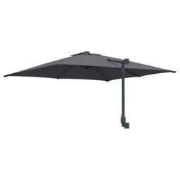 Berkfield Home Outdoor Umbrella Anthracite Polyester, Powder-Coated Steel Large in Charcoal - thumbnail 6