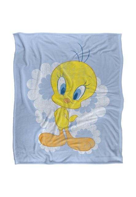 Warner Brothers Looney Tunes Officially Licensed Silky Touch Super Soft Throw Blanket 152 x 127 cm in White - image 1