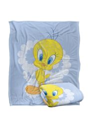 Warner Brothers Looney Tunes Officially Licensed Silky Touch Super Soft Throw Blanket 152 x 127 cm in White - thumbnail 2