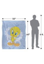 Warner Brothers Looney Tunes Officially Licensed Silky Touch Super Soft Throw Blanket 152 x 127 cm in White - thumbnail 5
