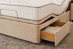 PARADISE BEDS LTD Back Care Electric Adjustable Mobility Bed with Mattress in Beige - Size: King - thumbnail 6