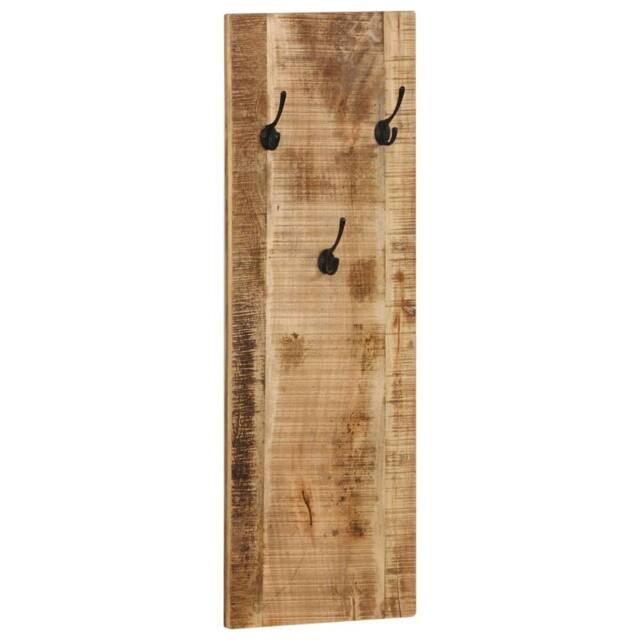 Berkfield Home Wall-mounted Coat Racks 2 pcs Solid Mango Wood 36x110x3 cm in Brown - Size: 36 x 110 x 3 cm - image 1