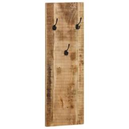 Berkfield Home Wall-mounted Coat Racks 2 pcs Solid Mango Wood 36x110x3 cm in Brown - Size: 36 x 110 x 3 cm - thumbnail 1